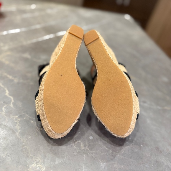 Robert Clergerie Raffia Espadrille Platform Wedge Sandal, Size 37 - Picture 9 of 12